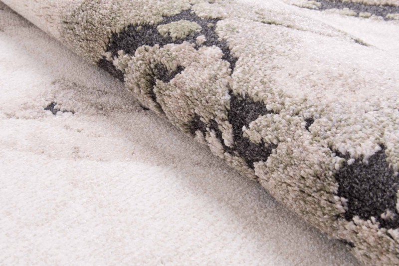 Runo dywanu nowoczesnego Dywilan Nero 1/A2787A zielono-kremowy