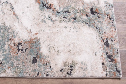 Boki dywanu nowoczesnego Dywilan Nero 5/A2967A pomarańczowo-kremowy