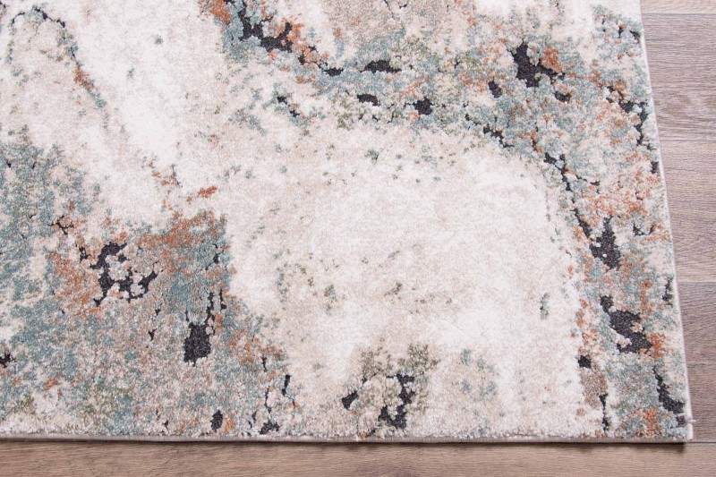 Boki dywanu nowoczesnego Dywilan Nero 5/A2967A pomarańczowo-kremowy