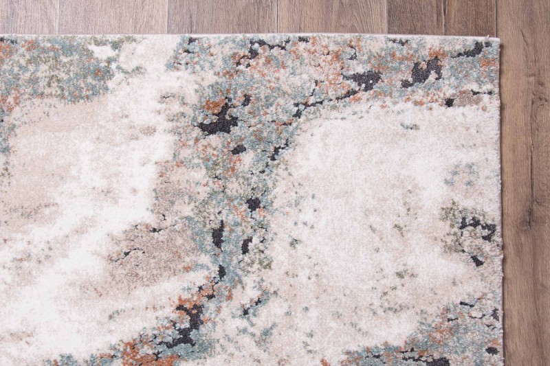 Obszycie dywanu nowoczesnego Dywilan Nero 5/A2967A pomarańczowo-kremowy