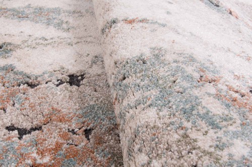 Runo dywanu nowoczesnego Dywilan Nero 5/A2967A pomarańczowo-kremowy