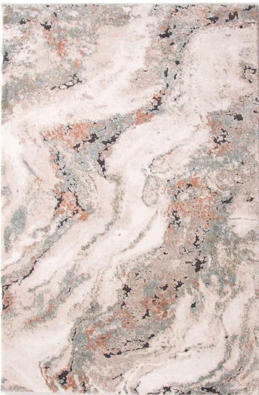 Dywan nowoczesny Dywilan Nero 5/A2967A pomarańczowo-kremowy