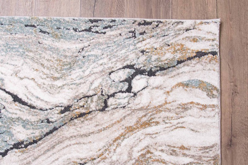 Obszycie dywanu nowoczesnego Dywilan Nero 4/A2966A morsko-kremowy