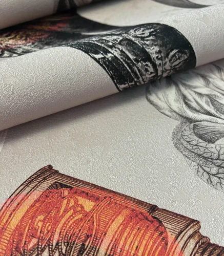 Tapeta Pink Owls zbliżenie wzoru.webp