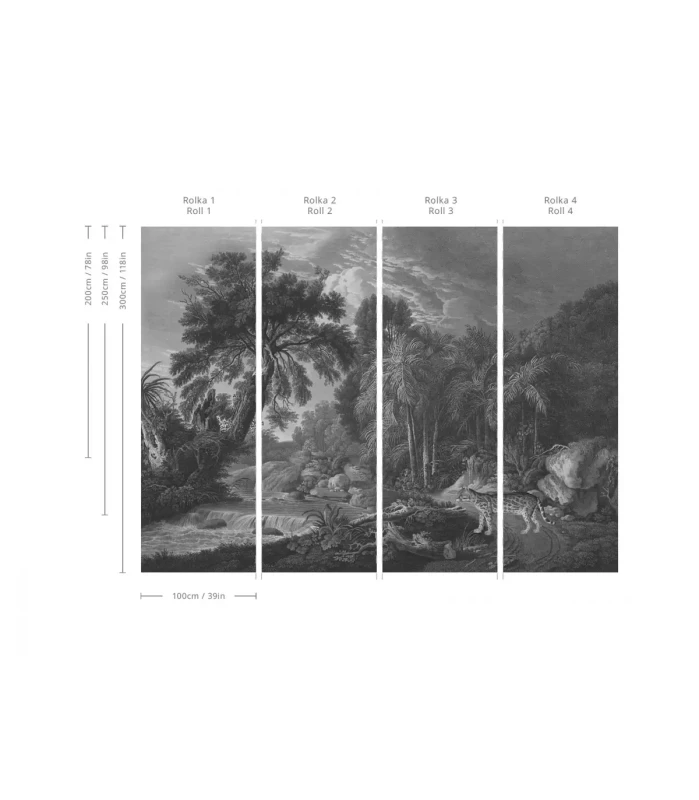 Wymiary tapety muralu Ocelot.webp