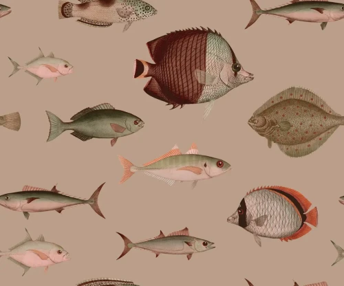 Mural z motywem morza Under the Sea Pink.webp