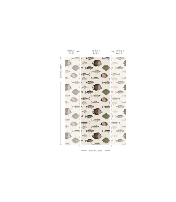 Wymiary tapety Under the Sea Beige.webp
