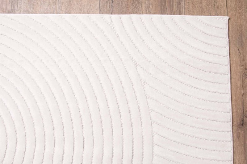 Obszycie dywanu art deco 3d Dywilan Juno 6 D798AW cream