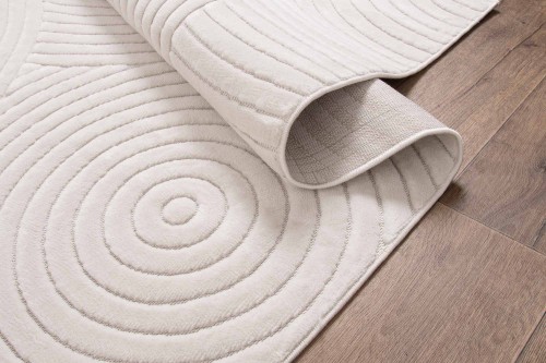 Spód dywanu art deco 3d Dywilan Juno 6 D798AW cream