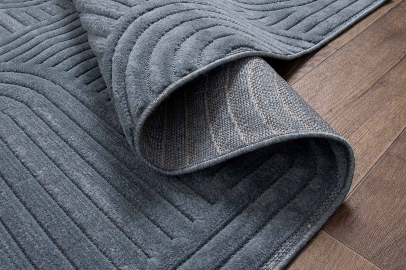 Spód dywanu art deco 3d Dywilan Juno 7 G267AZ denim