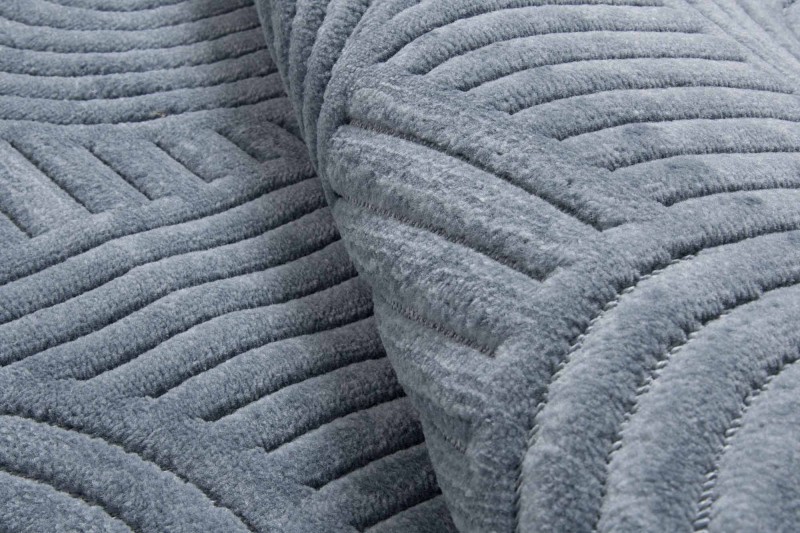 Runo dywanu art deco 3d Dywilan Juno 7 G267AZ denim