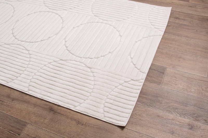 Na podłodze dywan art deco 3d Dywilan Juno 8 G267AW cream