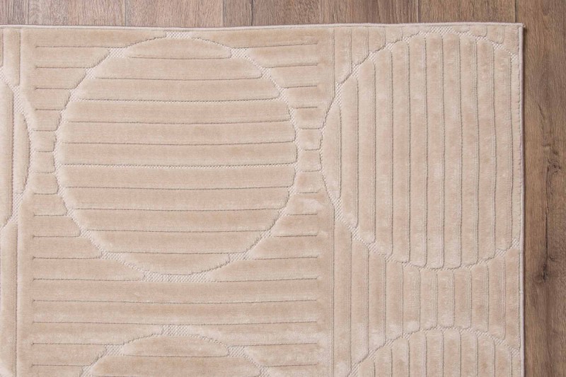 Obszycie dywanu art deco 3d Dywilan Juno 8 G267AP beige