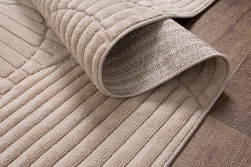 Spód dywanu art deco 3d Dywilan Juno 8 G267AP beige