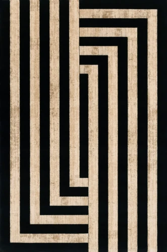 Dywan wełniany Agnella Agnus Art Deco II krem  (binding)   