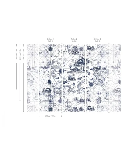 Wymiary tapety Ocean Map.webp