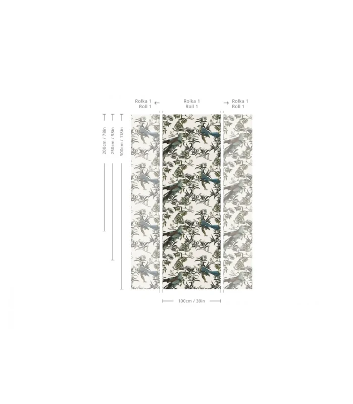 Wymiary tapety Birds in Garden Ecri.webp