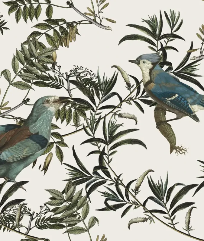 Tapeta Birds in Garden Ecri.webp