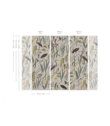 Wymiary tapety Calm Heron Beige.webp