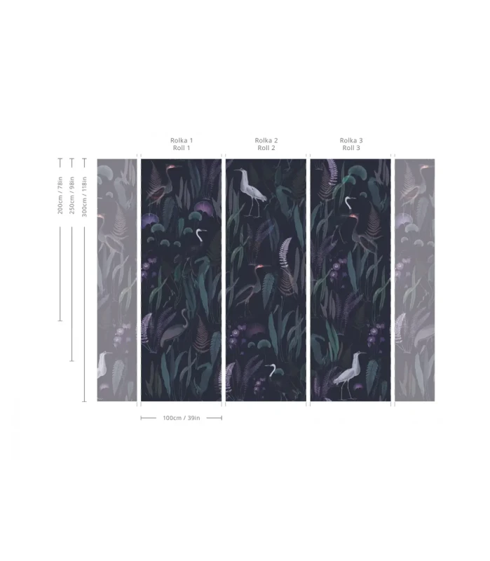 Wymiary tapety Calm Heron Purple.webp