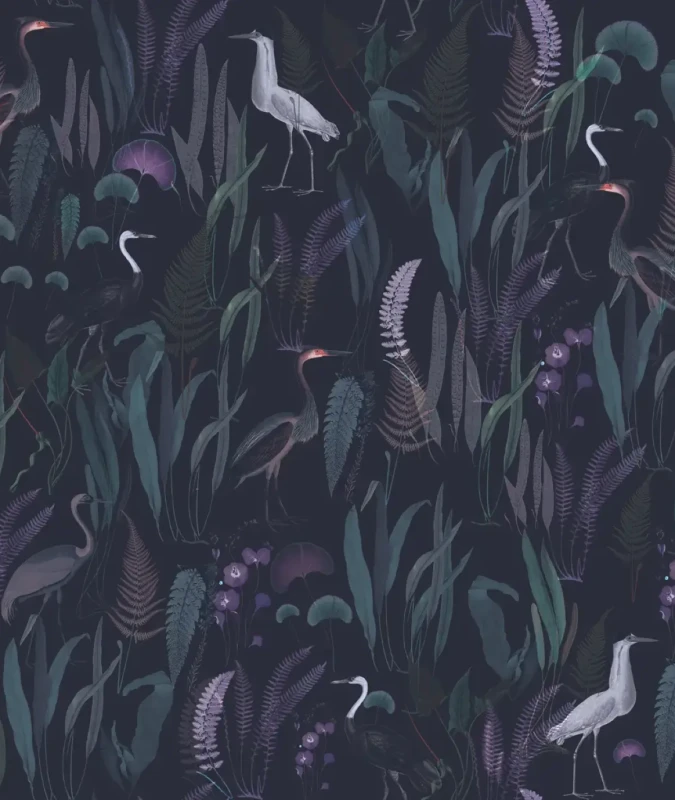Tapeta Calm Heron Purple.webp