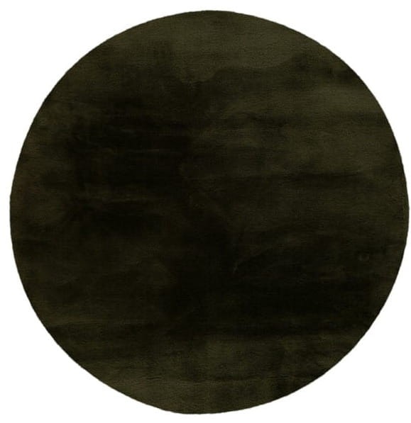 Dywan okrągły pluszowy Lalee Hides Heaven HEA 800 basil