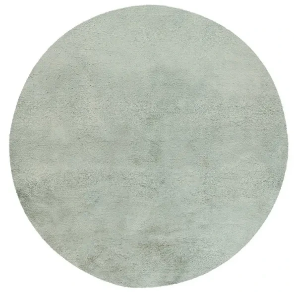 Dywan okrągły pluszowy Lalee Hides Heaven HEA 800 zielony