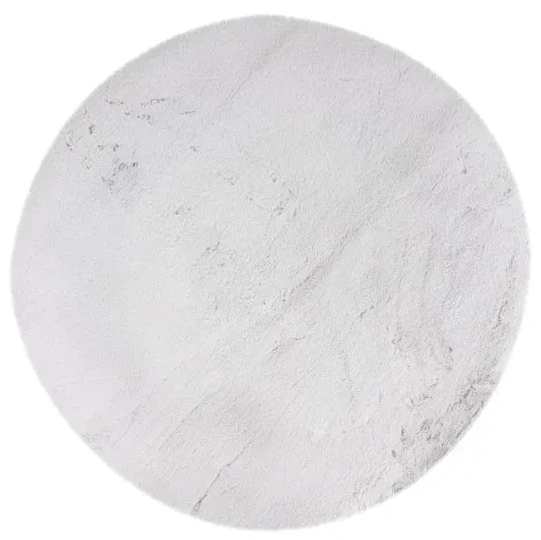 Dywan okrągły pluszowy Lalee Hides Heaven HEA 800 silver