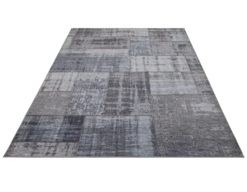 Rzut ukośny szarego dywanu vintage Obsession Avantgarde AVG 106