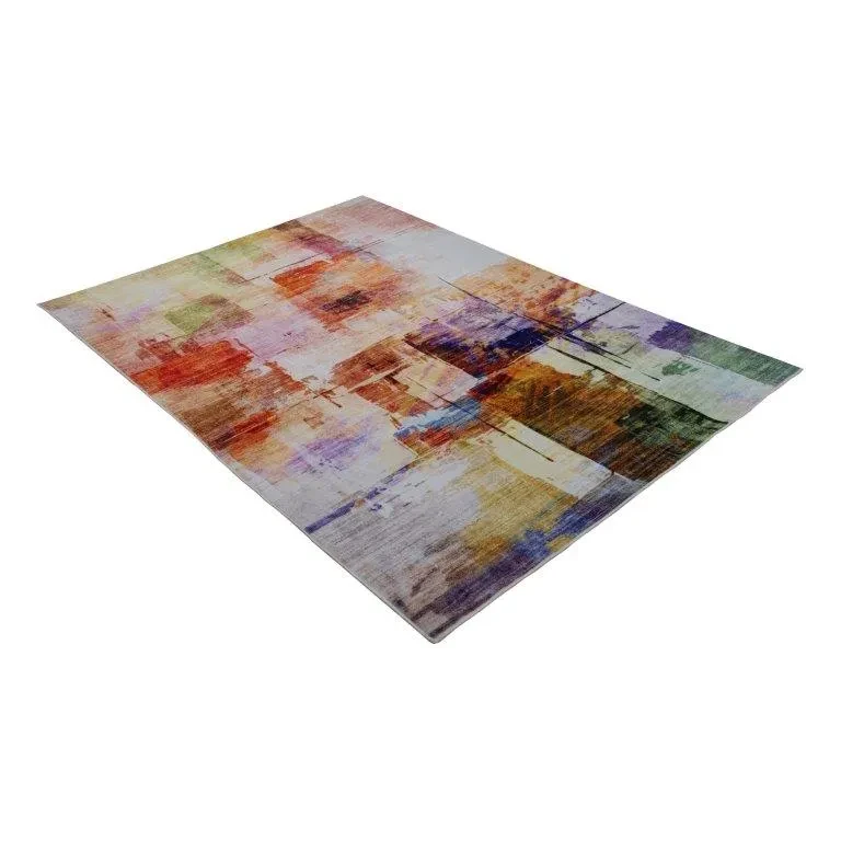 Rzut z boku na wielokolorowy dywan nowoczesny Obsession Avantgarde AVG 109