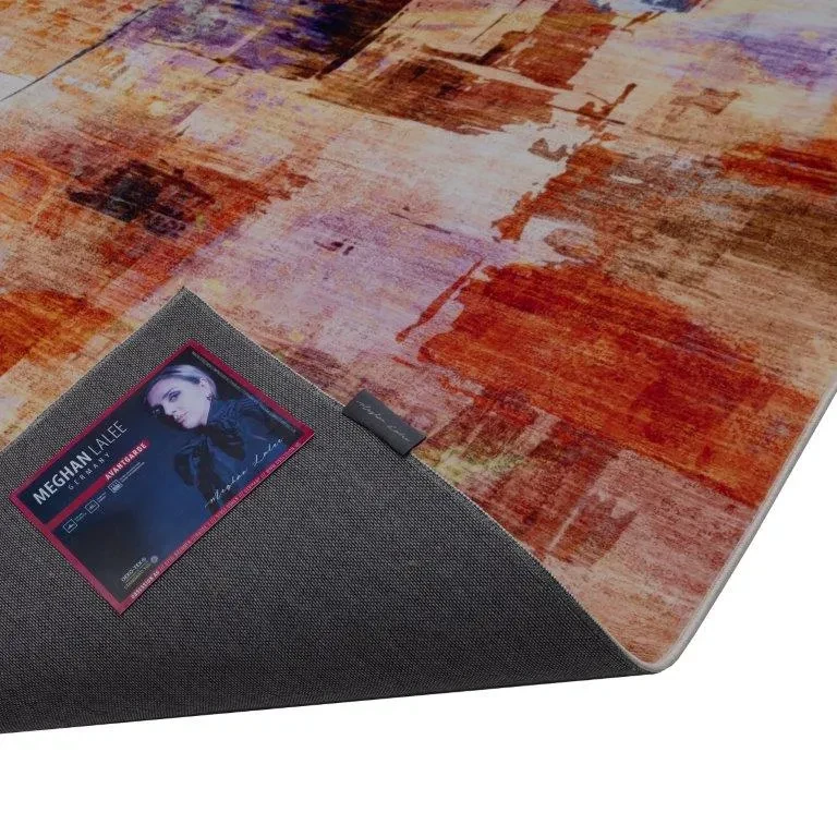 Antypoślizgowy spód wielokolorowego dywanu abstrakcja Obsession Avantgarde AVG 109