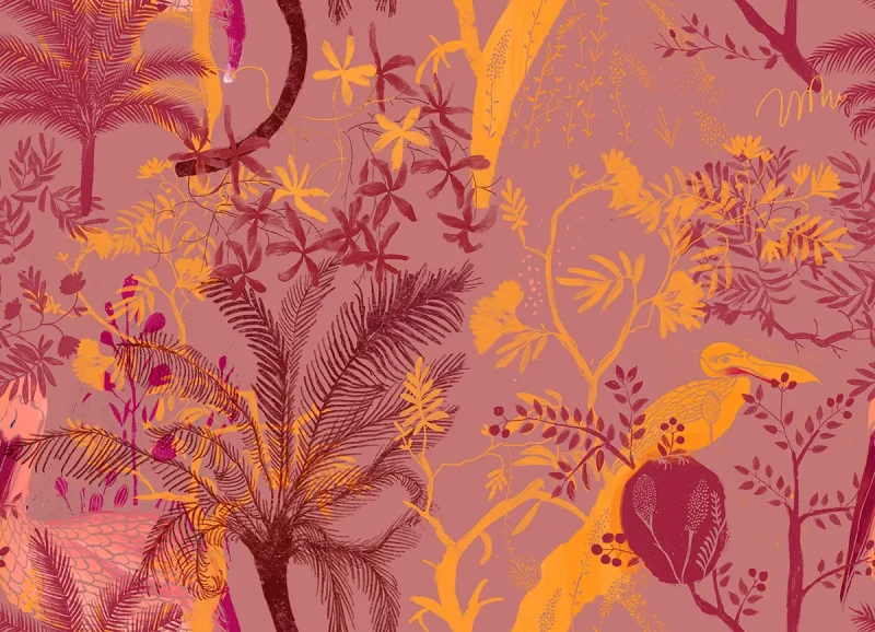 Tapeta jungle Hidden Storks.webp