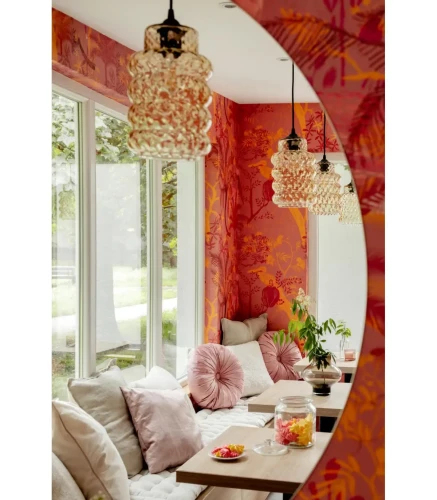 Tapeta egzotyczna Hidden Storks w kawiarni.webp