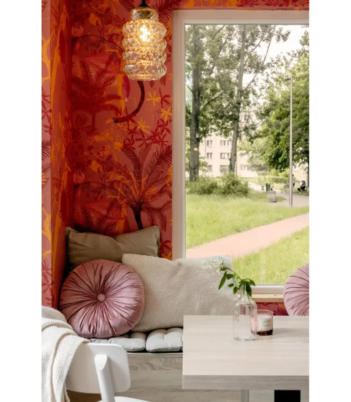 Tapeta dekoracyjna do kawiarni Hidden Storks.webp