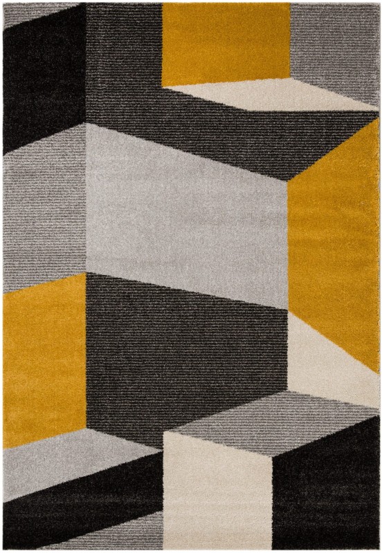 Dywan LARA E543A Grey/Yellow _dywanywitek_pl_
