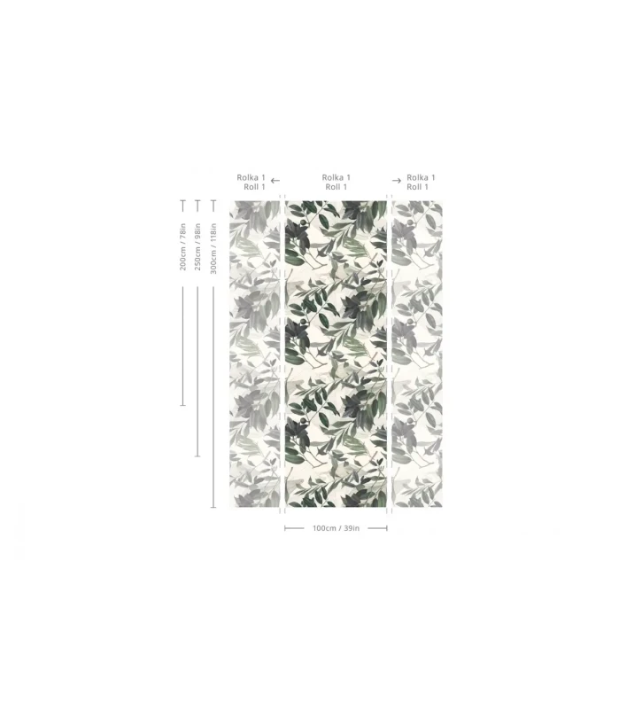 Wymiary tapety Olive Branch White.webp