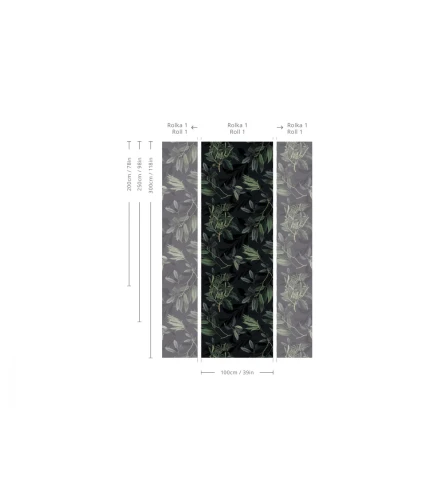 Wymiary tapety Olive Branch Green.webp