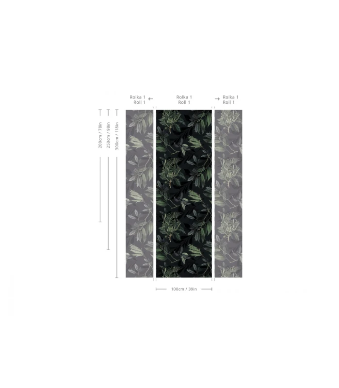 Wymiary tapety Olive Branch Green.webp