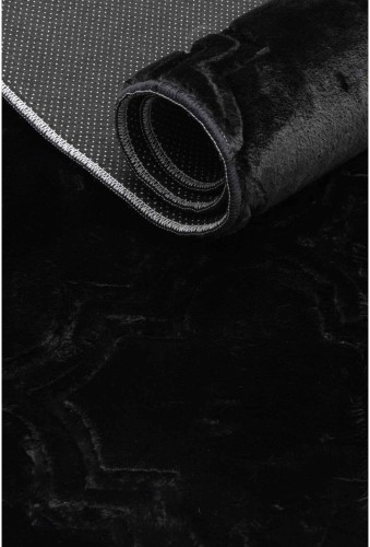 Bok czarnego dywanu pluszowego Alaska marokańskiego