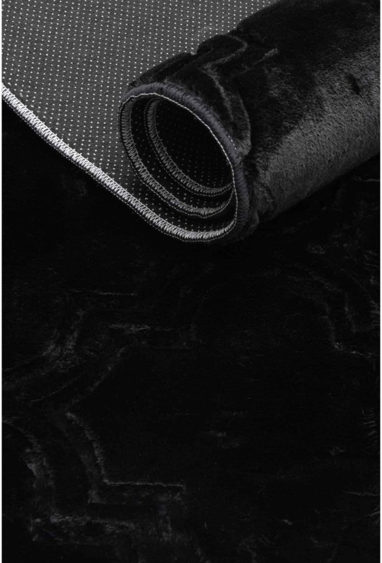 Bok czarnego dywanu pluszowego Alaska marokańskiego