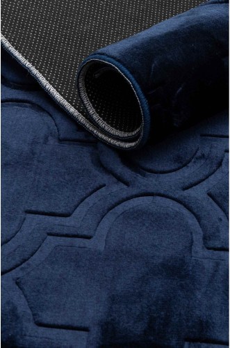 Tłoczony wzór  dywanu pluszowego Alaska marokańska koniczyna granat