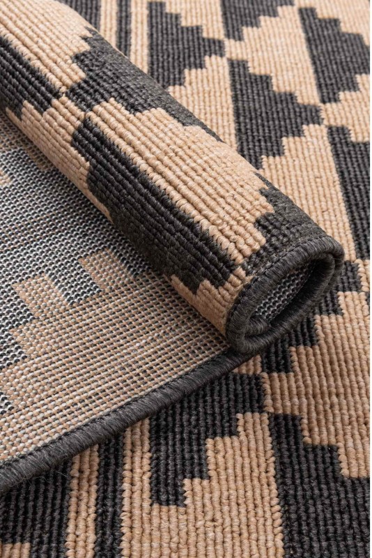 Runo dywanu zewnętrznego etno Outdoor Delmar Aztecki brąz