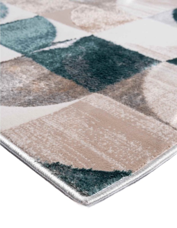 Boki dywanu nowoczesnego Evaz geometria wielokolorowego