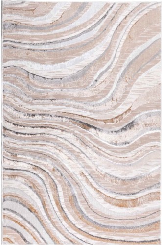 Dywan syntetyczny Evaz fala beżowy