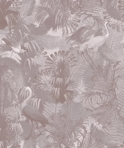 Różowa tapeta botaniczna Desert Tropics Pink.webp