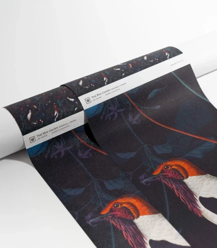 Bryty tapety Teal Blue Garden.webp