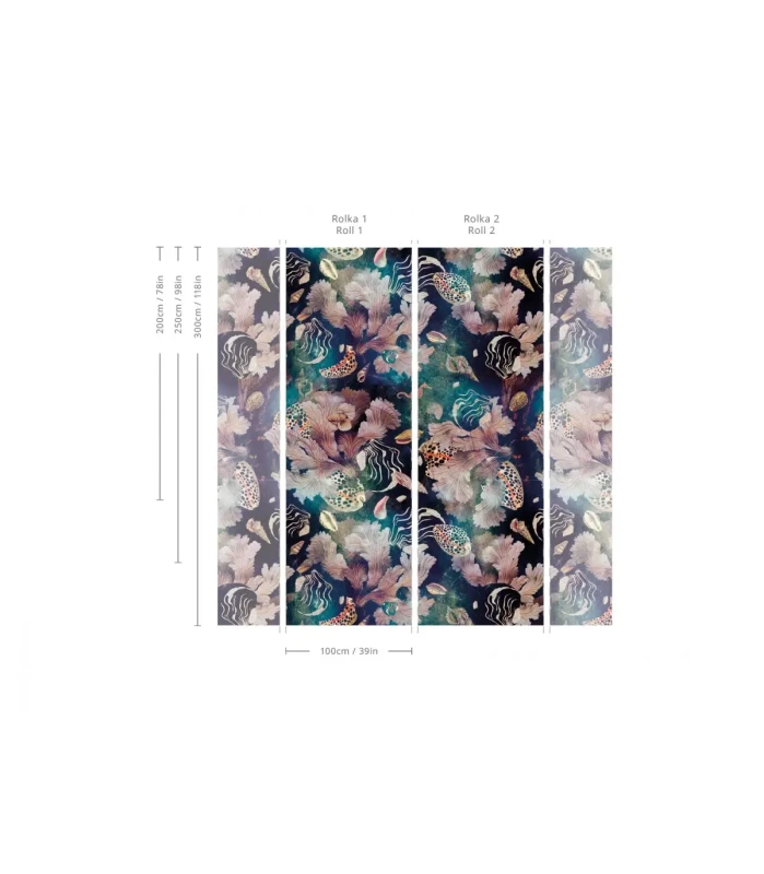 Wymiary tapety muralu Black Sea.webp