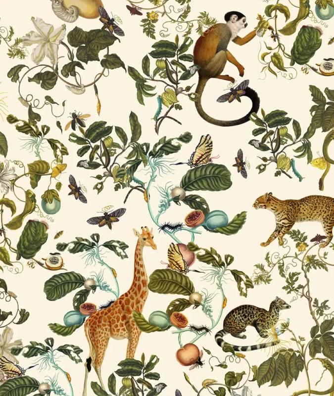 Tapeta zwierzęta egzotyczne Funny Jungle.webp