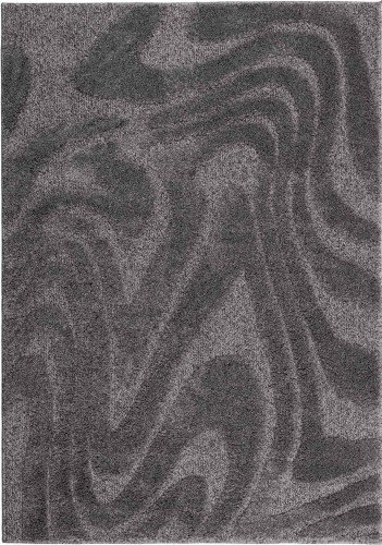 Dywan shaggy Pisa fala c. szary