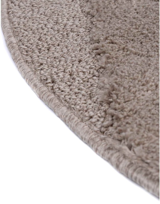 Bok dywanu okrągłego shaggy geometria 3d Pisa romby